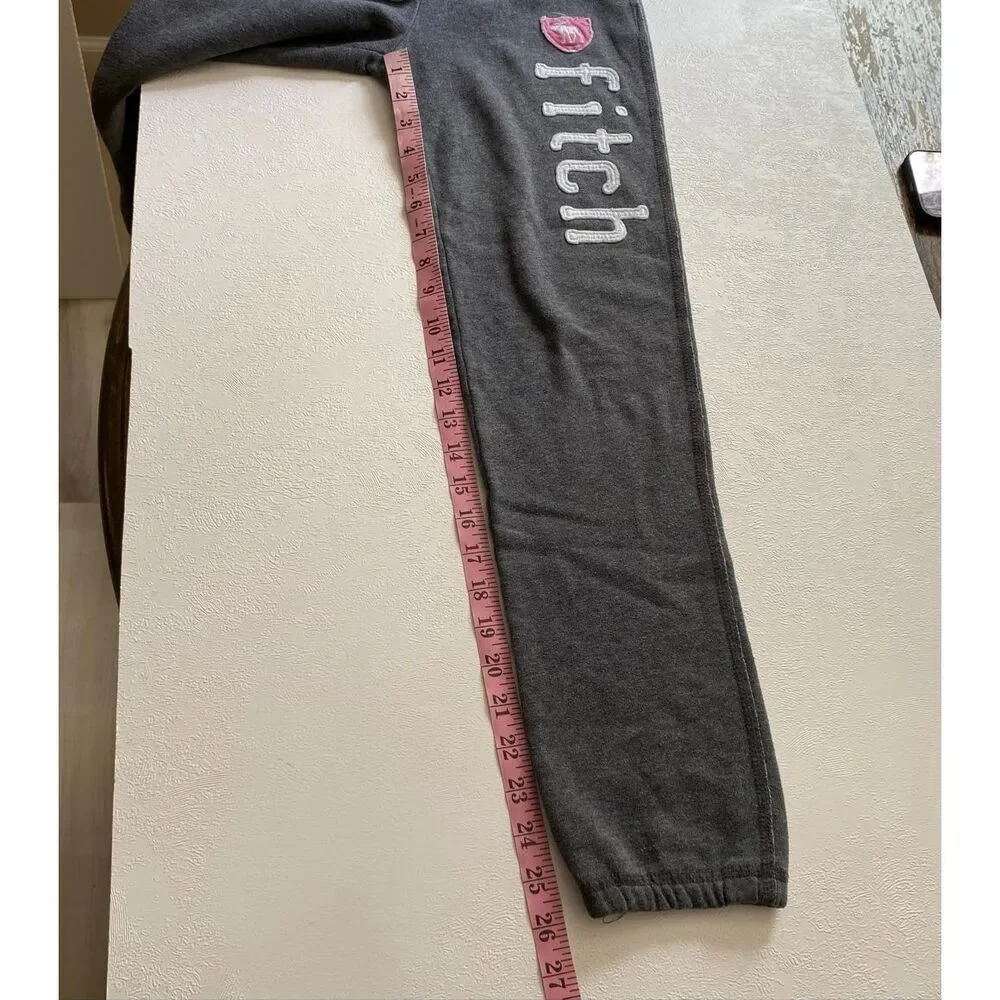 Abercrombie Kids Gray Jogger Sweatpants Girls Large Y2K Lounge